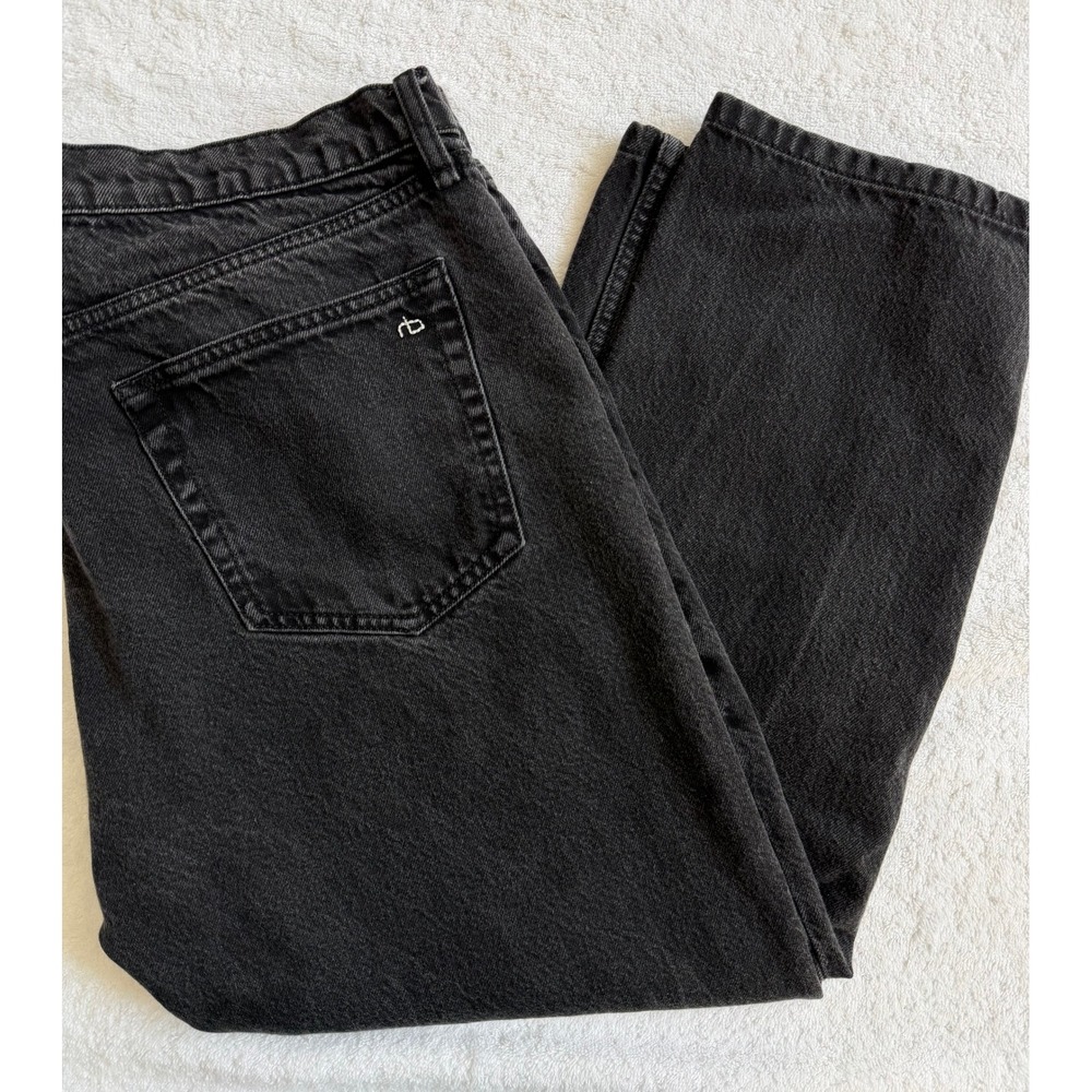 Rag & Bone Fit 4 Straight Leg Jeans Washed Black 36w x 27 L (HEMMED)